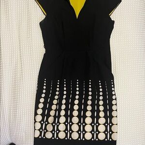 Studio Black and Yellow Mini Dress